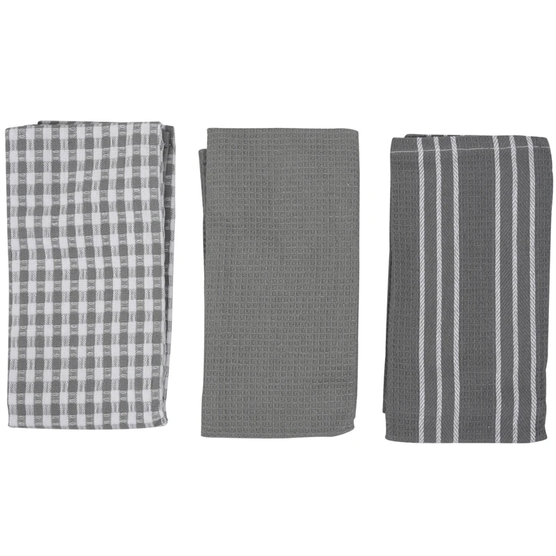 

Classic Kitchen Towels, 100% Natural Cotton, The Best Tea Towels, Dish Cloth, Absorbent and Lint-Free, Machine Washable, 18 x 25