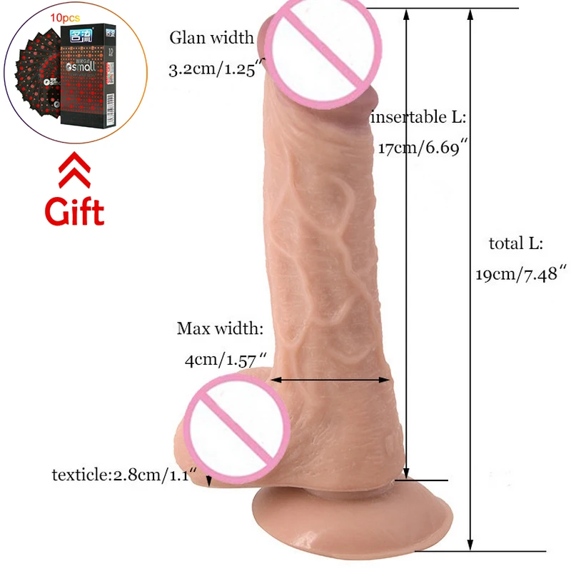 Реалистичный пенис супер большие фаллоимитаторы для взрослых женщин и мужчин