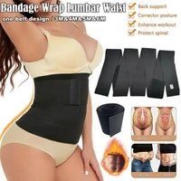 lumbar waist support snatch me up bandage wrap sauna belt trimmer body shaper shapewear