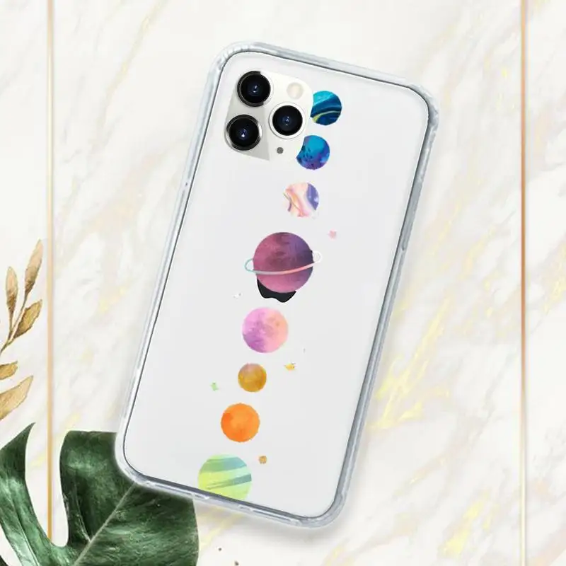 

Starry Universe Phone Case Phone Case Transparent for iPhone 11 12 mini pro XS MAX 8 7 6 6S Plus X 5S SE 2020 XR