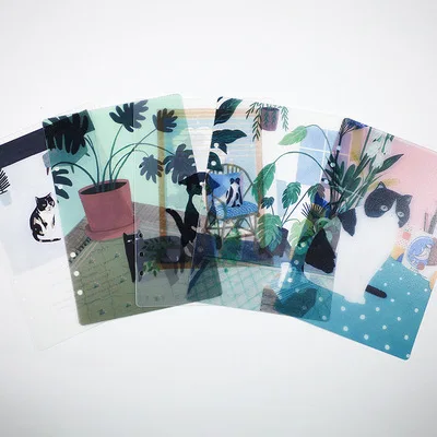 Милый 6-кольцевой бумажный разделитель для переплета, планировщика, блокнот, канцелярские принадлежности, конфеты, перегородка, аксессуары для бумаги A5 A6