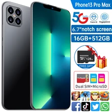 Global Version Smartphone for Apple IPhone 13 Pro Max 6.7inc Notch Screen 5G 12GB+512GB Cellphone Samsung Huawei Mobile Phone