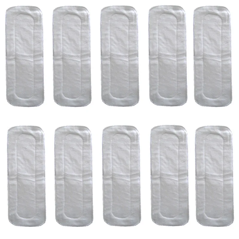 10PCS Baby Nappies Bamboo Cotton Liner nappy diaper Insert For Cloth Diaper Nappy Washable 3 Layers |
