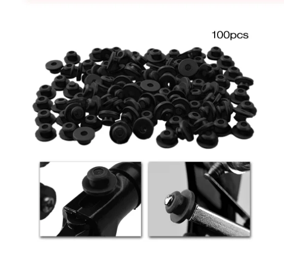

Wholesale Price 200x Black Tattoo Needle Rubber Grommets Nipples For tattoo machine gun needles supply Free Shipping