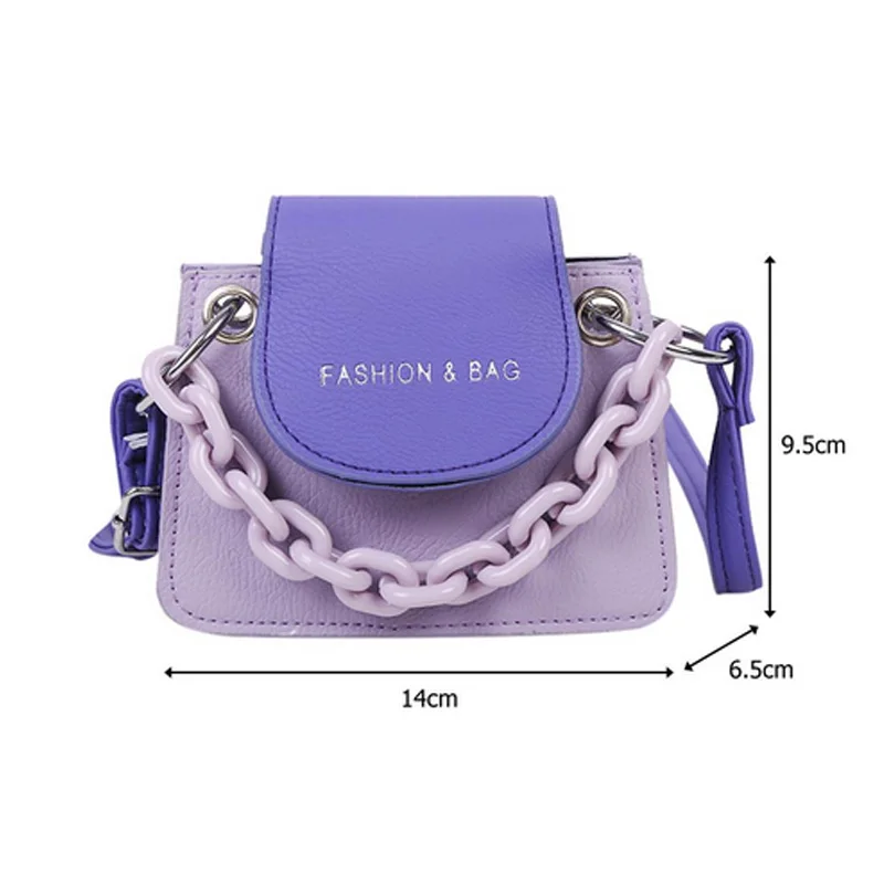 

6 Colors Women Crossbody Bags Youth Ladies Simple Versatile Bag Female Mini Handbags Chains Bags Lady PU Leather Shoulder Purse