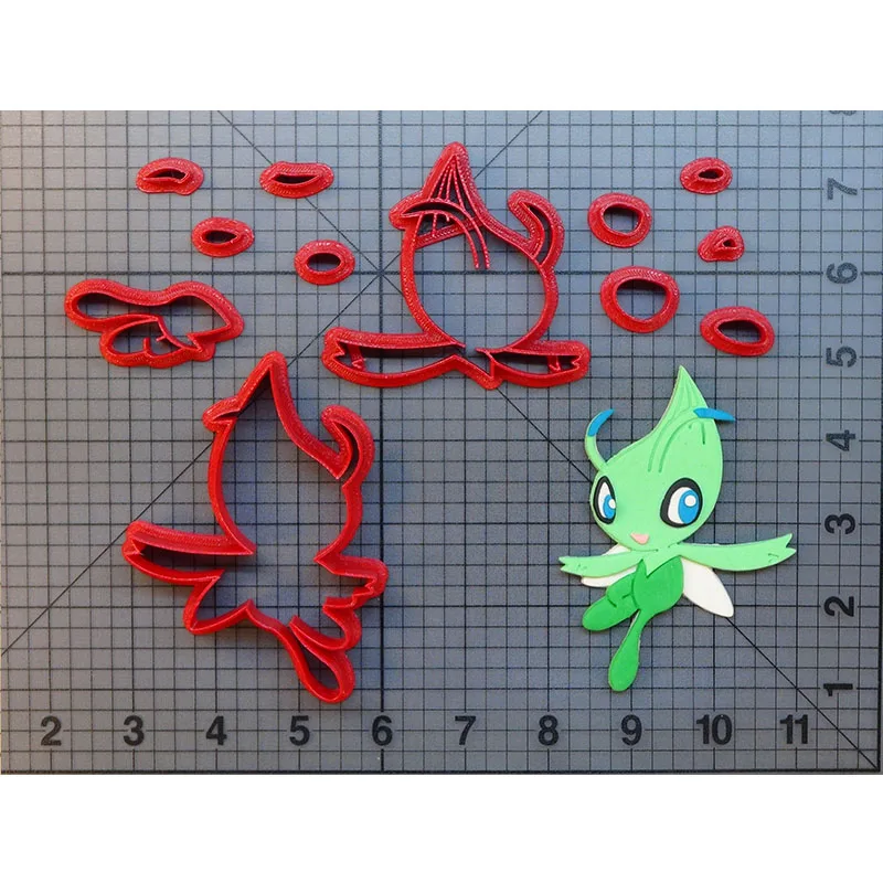 1-611-5 Anime Game Character Cookie Cutter Tools Squirtle Snorlax Metwo Face Fondant Cupcake Top Made 3D Printed Cake Mould | Дом и сад