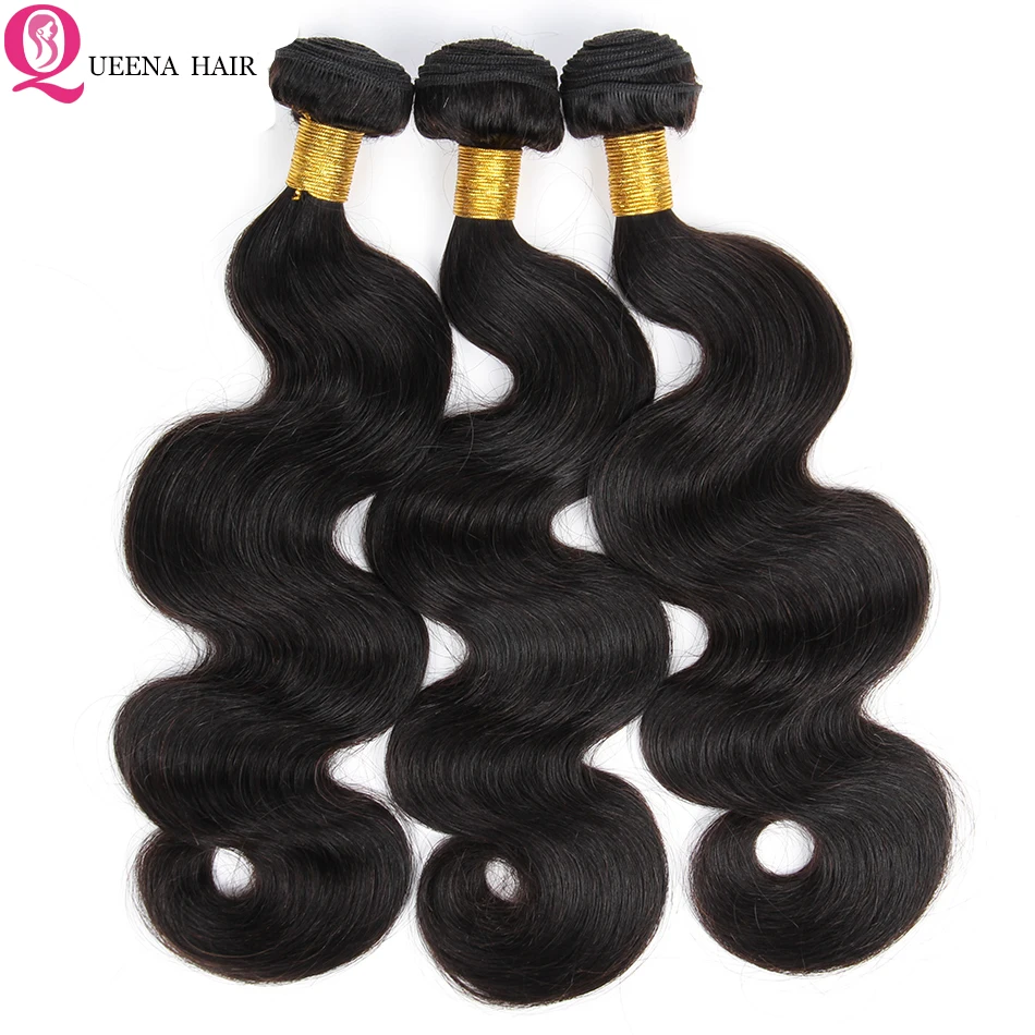 Queena волосы 13x6 фронтальные с пряди бразильские человеческие объемные волнистые