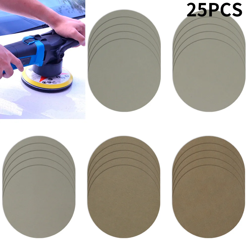

25 шт., водонепроницаемые шлифовальные диски для дерева, 3000-10000 Грит