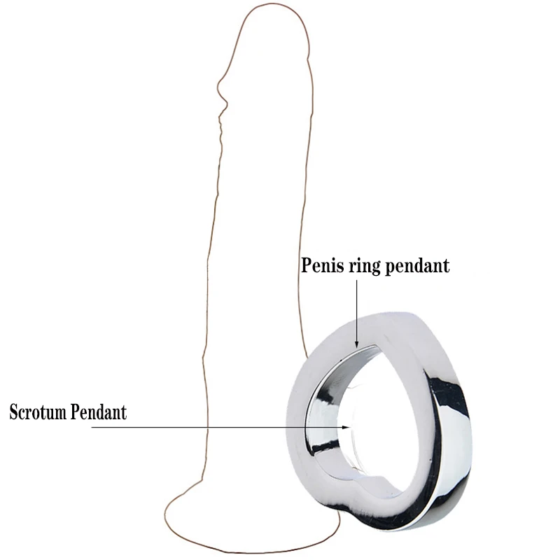 Нержавеющая сталь тяжелый для мужчин кольцо на пенис задерживающее пениса