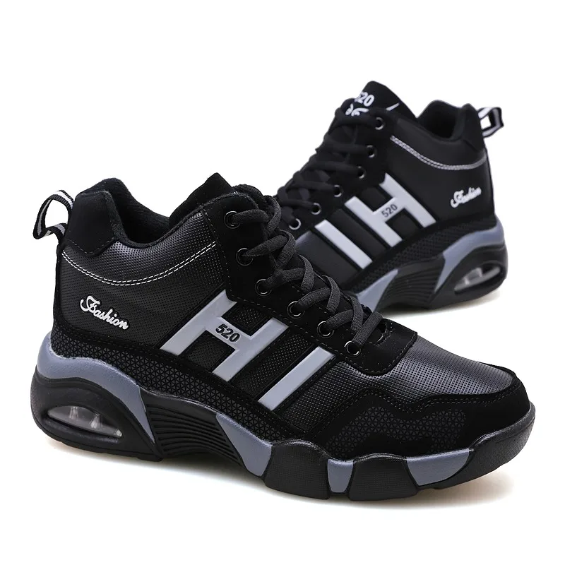 PUPUDA/мужские кроссовки Зимняя обувь Мужская баскетбольная с высоким берцем