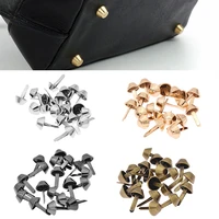 20pcs handbag decorations 12mm leather screws bag purse metal rivets studs two feet diy crafts accessories