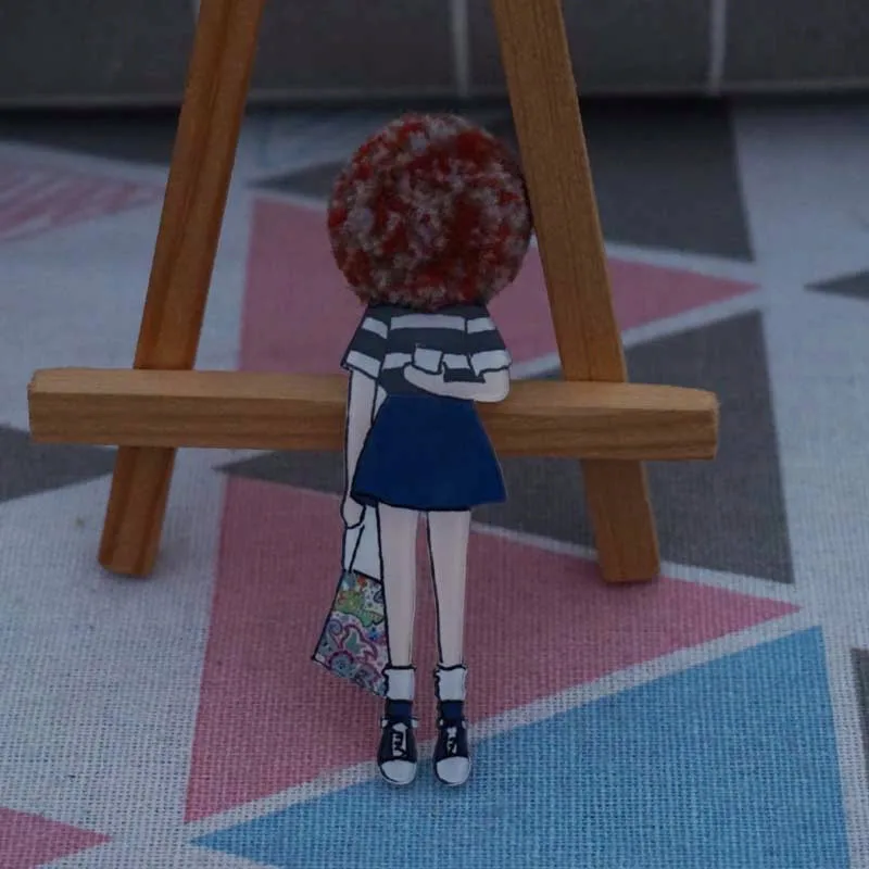 

Cute Cartoon Acrylic Kawaii Brooch Clothes Backpack Icon Badges Decoration Brooches Pin Kids Gift