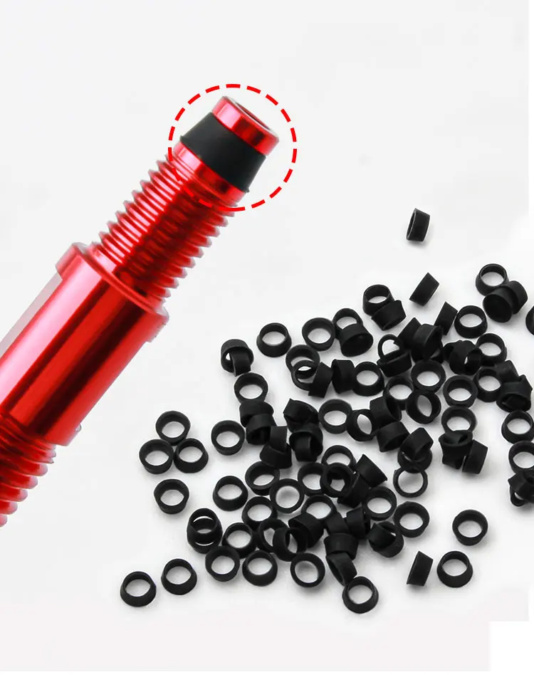 

MUQZI 100PCS Bike Sealing Ring For Presta Valve Extension O Ring