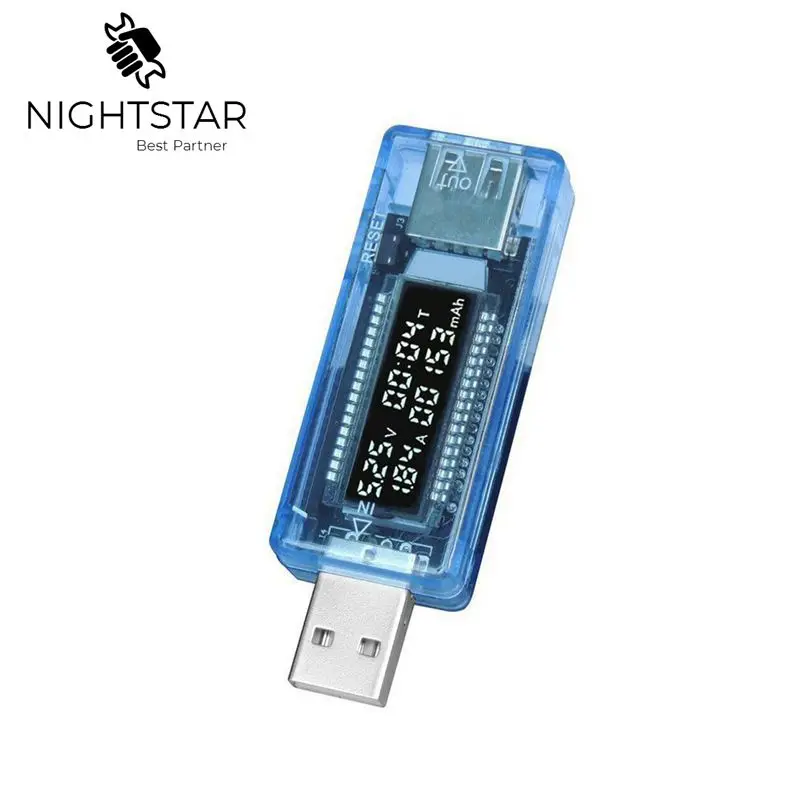 Nauwkeuriger ЖК тестер аккумулятора телефона детектор напряжения измеритель тока USB