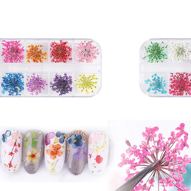 Наклейки 3D для дизайна ногтей с натуральными цветами Переводные картинки сухих