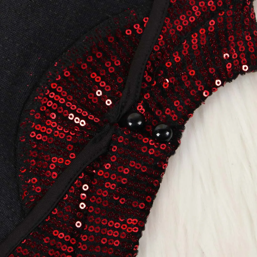 Echoine Sequin сексуальное Клубное облегающее мини платье с длинным рукавом и открытой