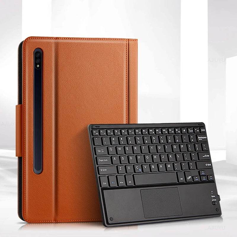 case for samsung galaxy tab s7 11 sm t870 sm t875 bluetooth keyboard protective cover pu leather tab s7 11 2020 tablet cases free global shipping