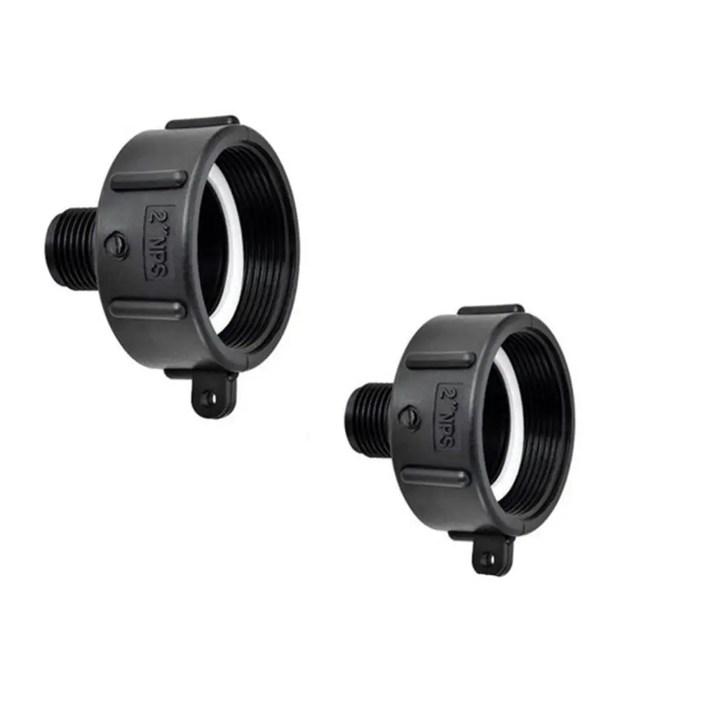 

2pcs Connector IBC Ton Barrel Joint Fittings 2" NPS Fine Thread Water Hose Adapter Leak-proof Safe Connecting Joint Fittings