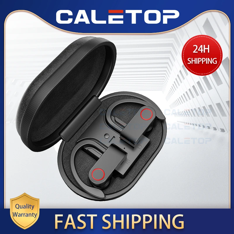 Беспроводные спортивные наушники TWS Bluetooth 5 0 с крючком для бега шумоподавление