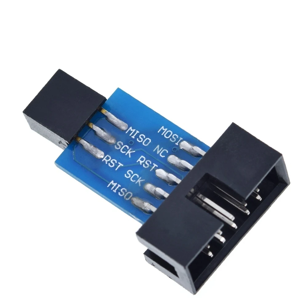TZT 10 Pin до 6 Pin плата адаптера для AVRISP MKII USBASP STK500 высокое качество