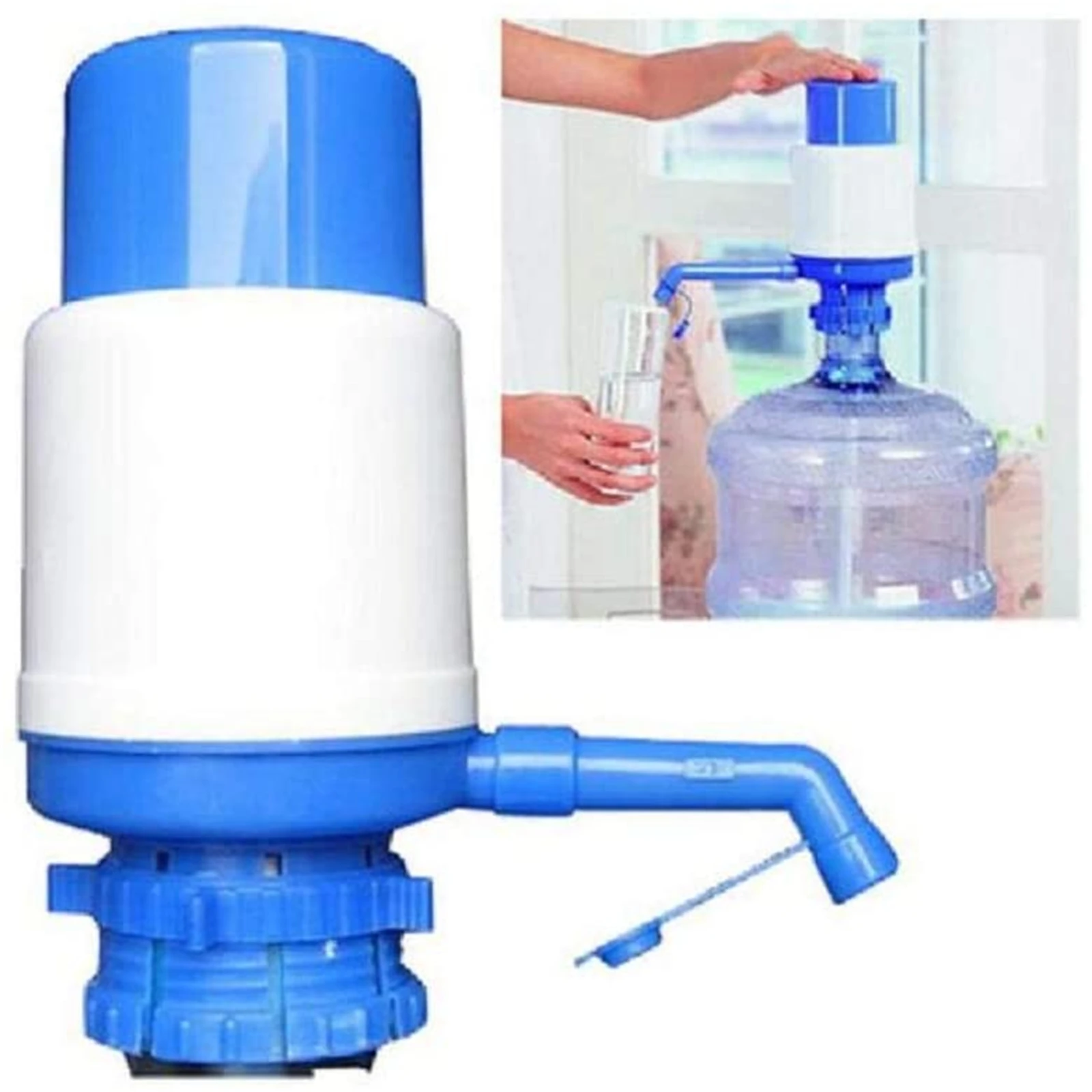 

Water Bottles Pump Blue Manual Hand Pressure Drinking Fountain Pressure Pump Water Press Pump Bpa-free Manual Drinking Pump