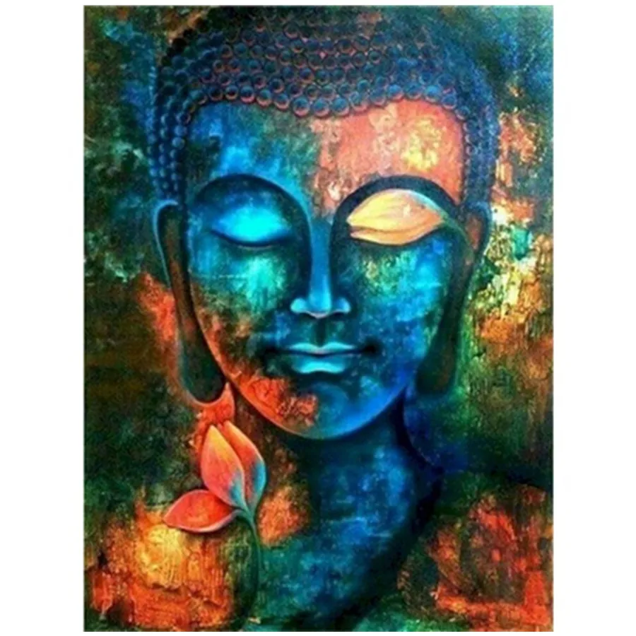 

Diy Painting By Numbers Digital Oil Painting with Frame Buddha Religious Icon Home Decor Handmade Art Hobbies for Adults