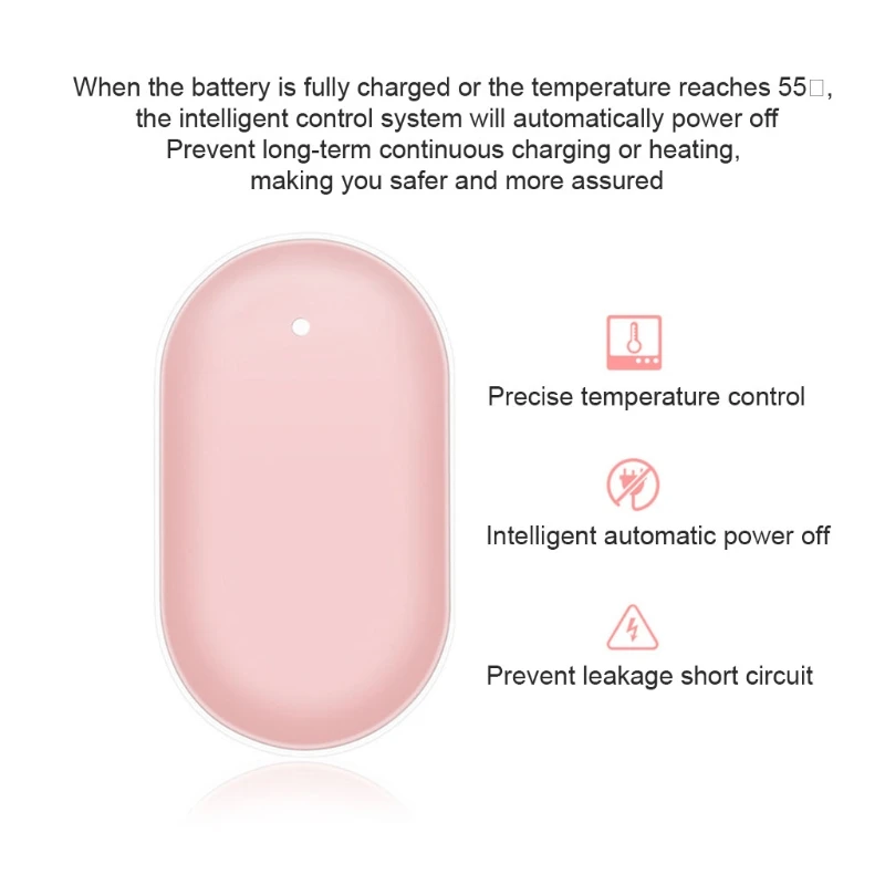 Портативная мини-грелка для рук 2 в 1 с USB-зарядкой карманный Мобильный Внешний