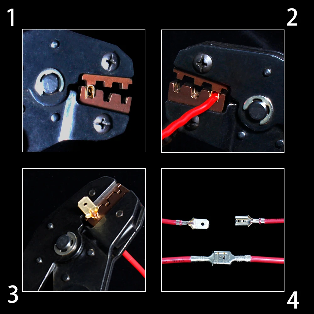 

200Pcs Insulated Electrical Wire Crimp Terminals 2.8/4.8/6.3mm Spade plug Male/Female Sleeve Car Speaker Connectors Set