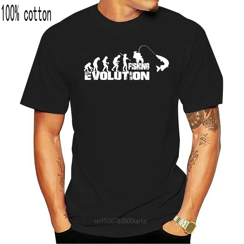 

New Evolution Fishinger T-SHIRT Fish Bait Carp Angling Funny Gift Birthday T-Shirt Fashion 2021 Fashion Men'S T Shirt Kawaii Top