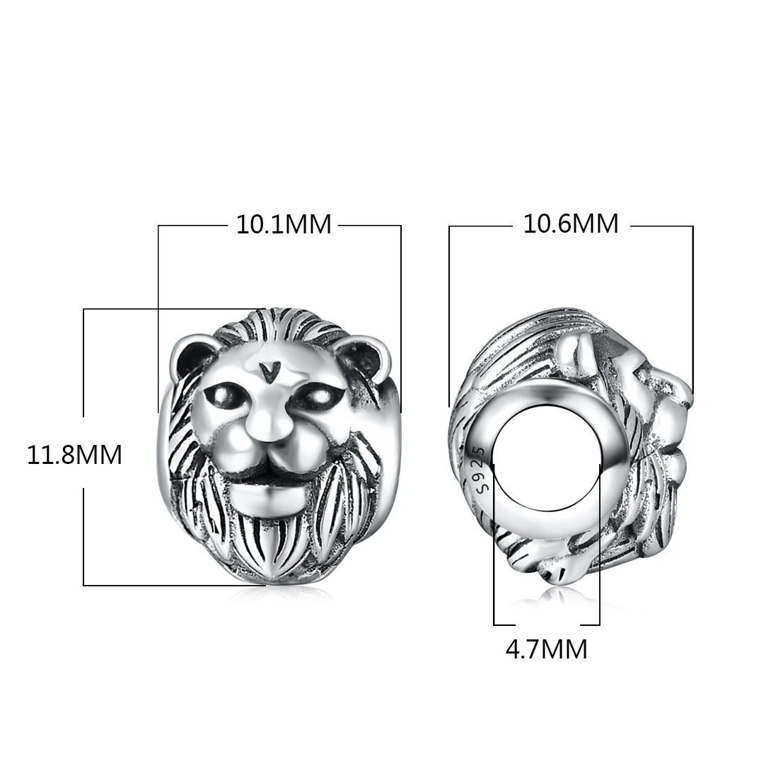 DALARAN 925 стерлингового серебра лев Король Simba Шарм бусины подходят оригинальный DIY