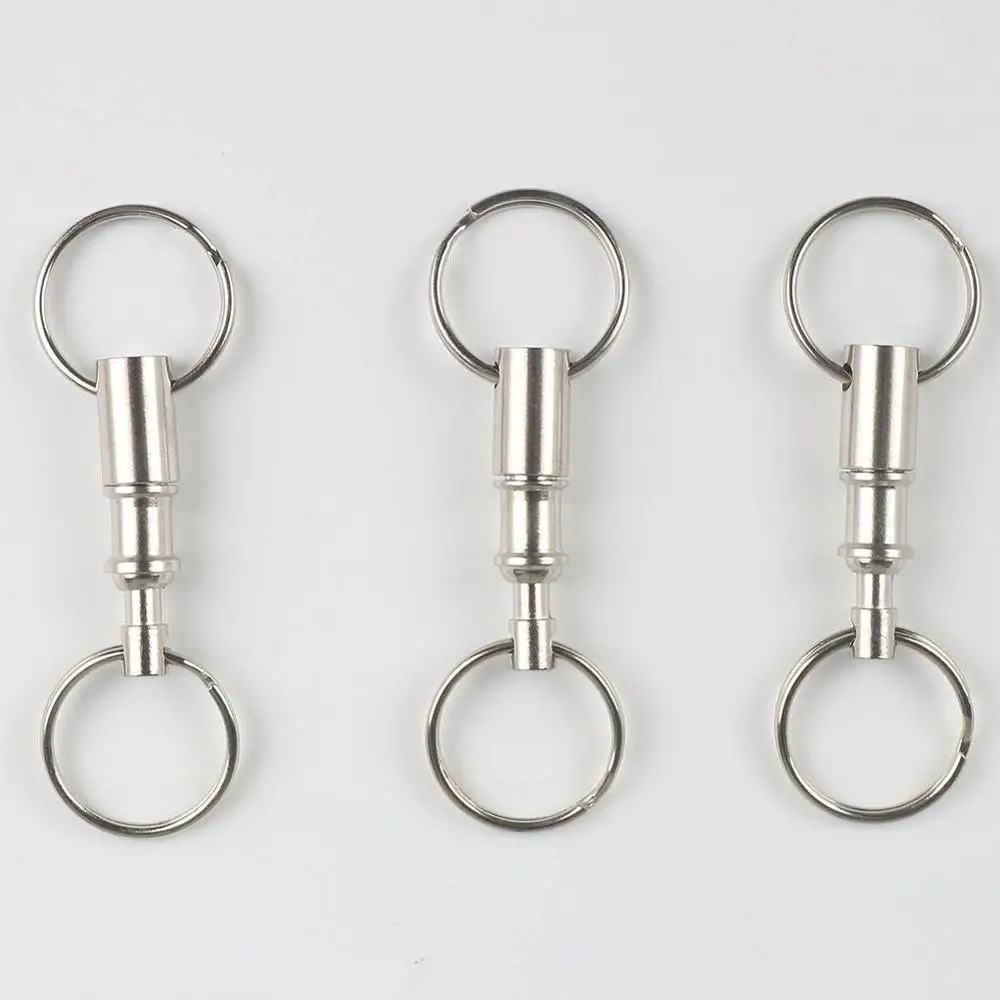 Брелок с двойной головкой для активного отдыха тактический EDC карабин кемпинга скалолазания автомобильный