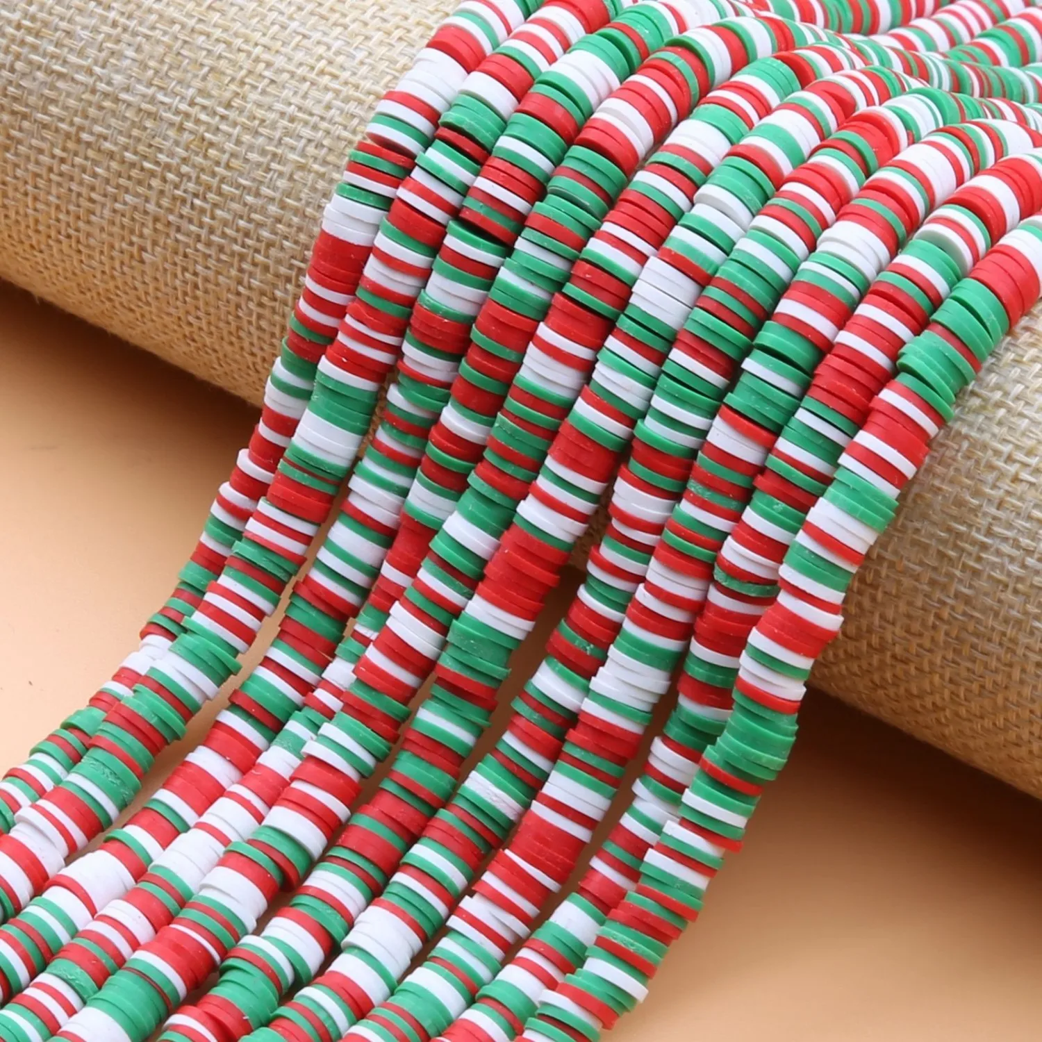 

1 Strand 4/6mm Ceramic Beads For Bracelets Necklaces DIY Jewelry Making Colorful Clay Flat Round Beads Jewelry Findings