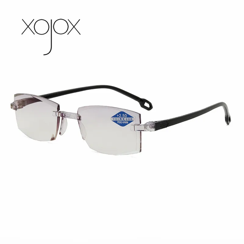 XojoX классические алмазные очки для чтения линзы резки оптические анти синие
