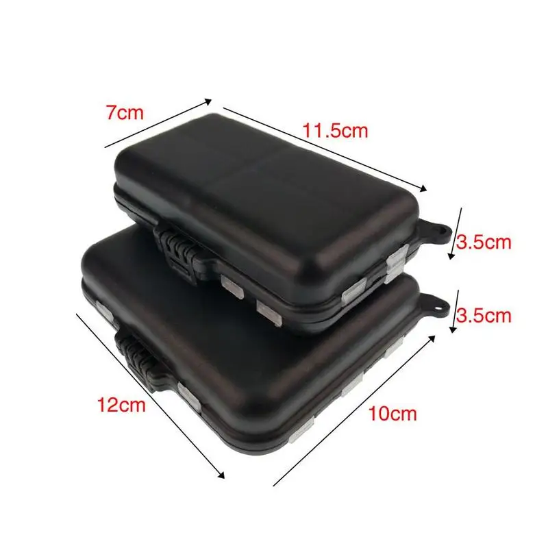 Малый/Большой Черный рыболовные принадлежности коробка Пластик подстилающего