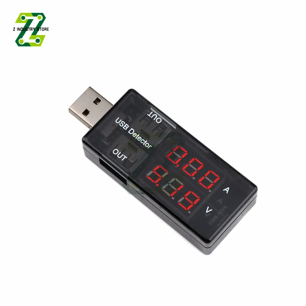 Двойной USB-тестер для измерения напряжения и силы тока Вольтметр аккумулятора