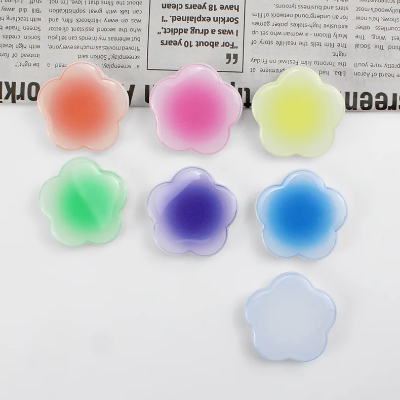 

Korean Plum Blossom Gradient Sunset Airbag Bracket Mobile Phone Decoration Accessories Jelly Color