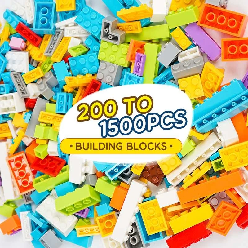 

LBLA D1 200 to 1000 Pcs Classic Brand Building Blos DIY Creative Bris Bulk Model Figures Educational Kids Small Size Toys