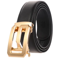 designer buckle genuine cow leather belts for men gift formal ceinture homme business cowboy waistband male