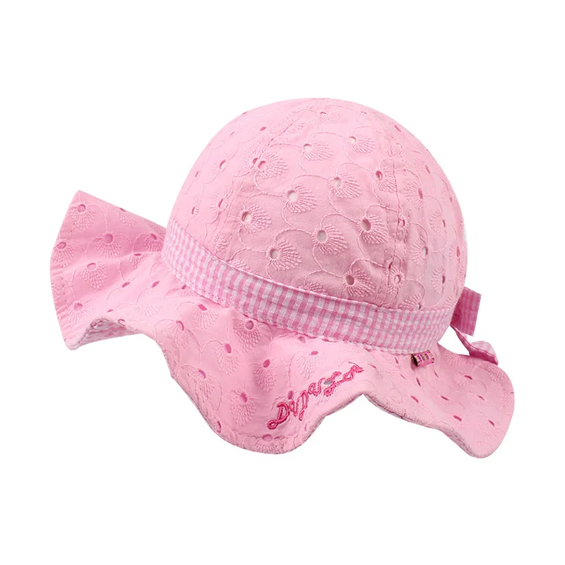 Розовая и красная шляпа с бантом для маленьких девочек модная Панама в полоску