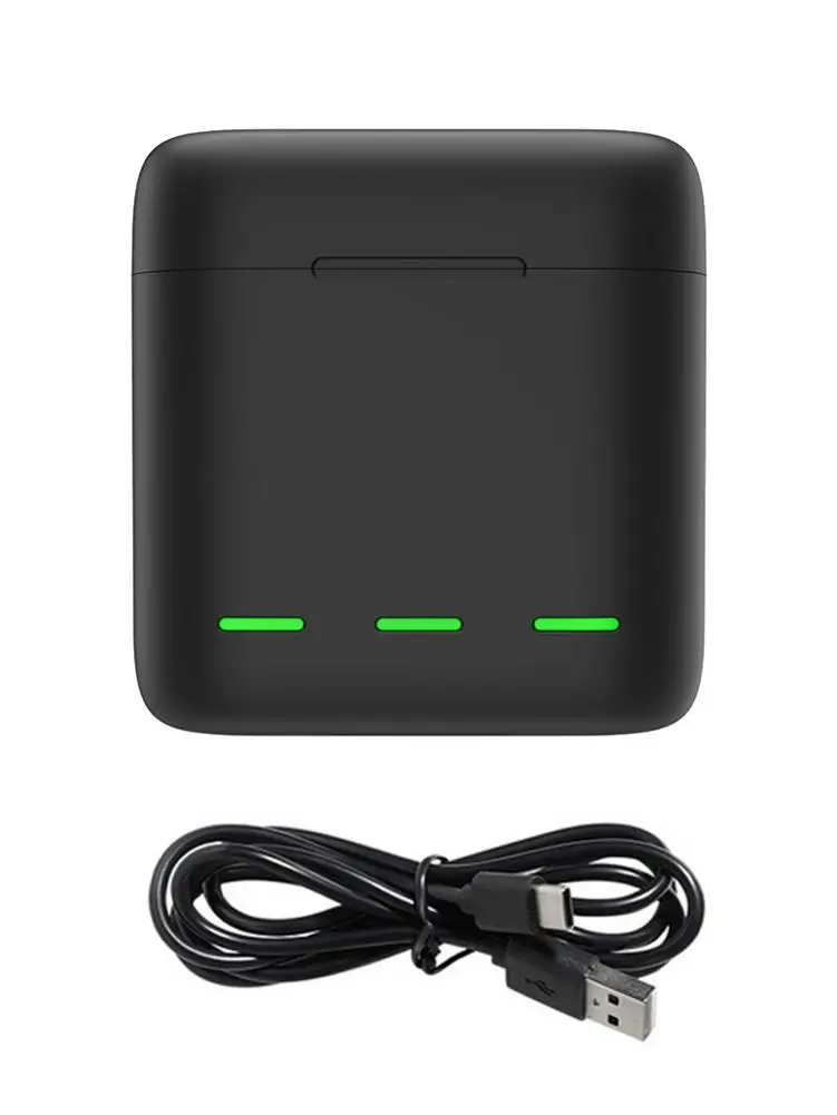 Скидка Аккумулятор 1750 мАч для Hero 9, 3 способа, зарядное устройство для батареи со светодиодсветильник кой, TF-карта для хранения аккумулятора, черный ...