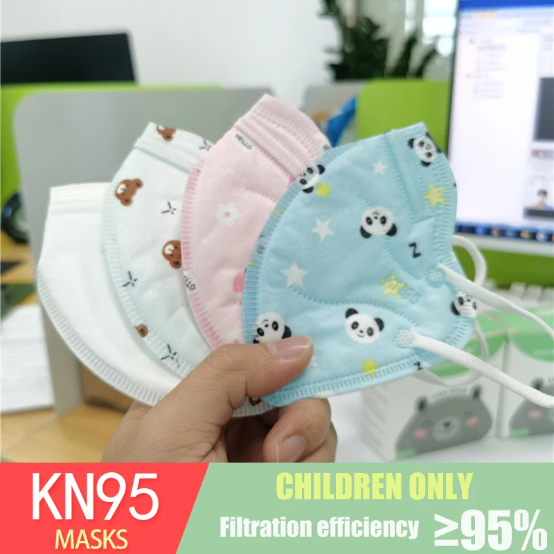Милая Детская лицевая маска FFP2 для детей 3-13 лет 5 слоев KN95 респиратор панда