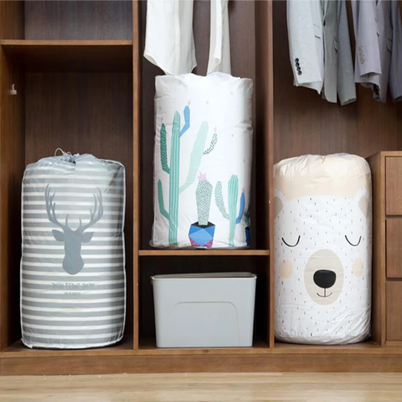 Сумка для хранения стеганого одеяла складная сумка одежды женский гардероб