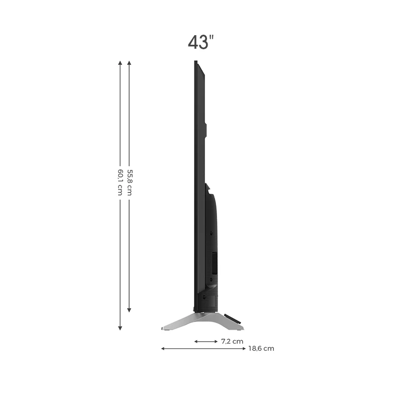 Телевизор 43&quot Hisense 4K Smart TV H43A6140 широкая цветовая гамма Dolby Vision HDR размером 101 см в