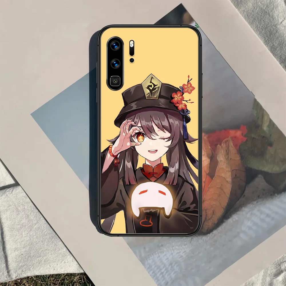 

Genshin Impact hutao Phone Case For Huawei P Mate 10 20 30 40 Lite Pro smart Z 2019 nova 5t black Shell 3D Bumper Painting Prime