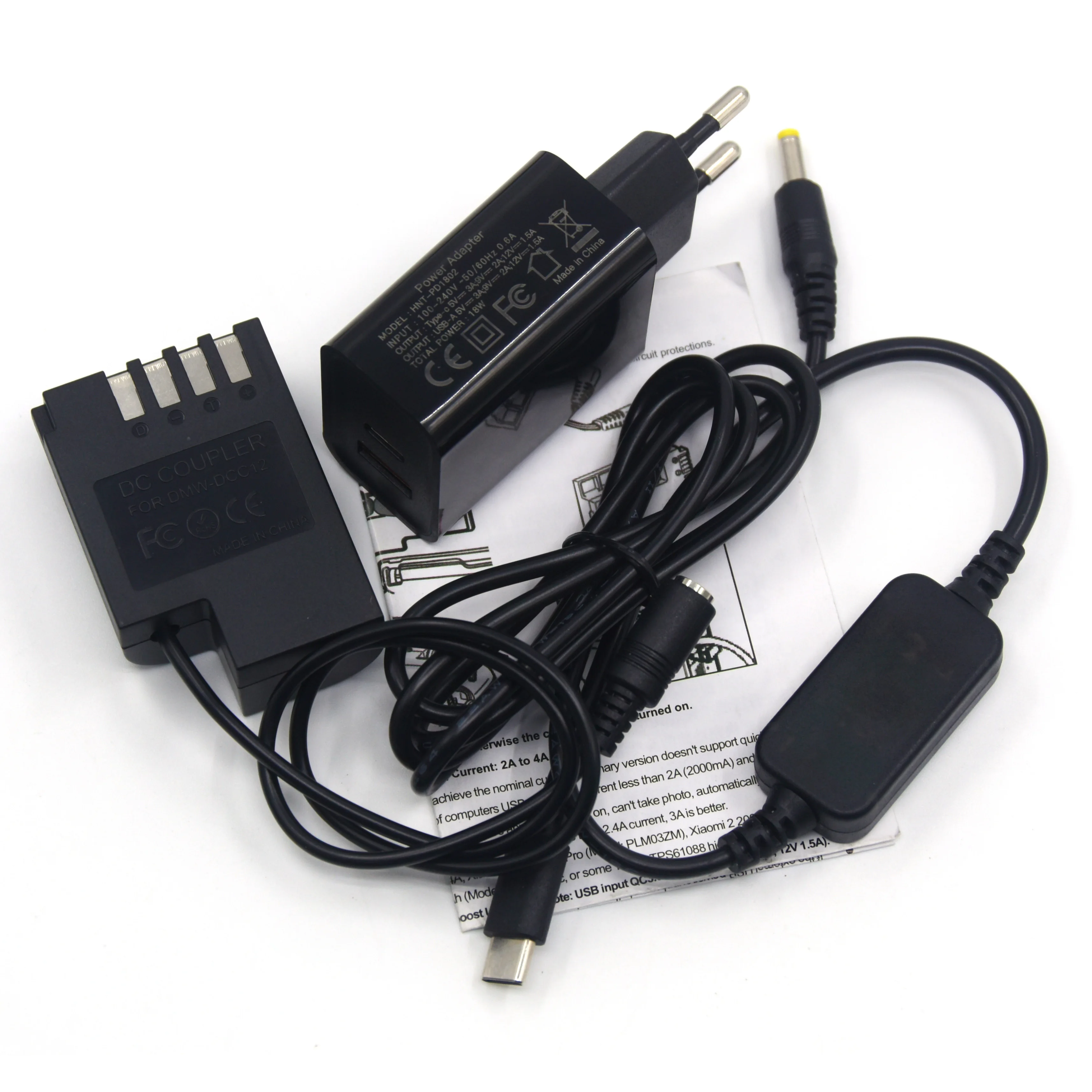 Внешний аккумулятор USB C кабель + DMW BLF19e полностью декодированный манекен DCC12 муфта