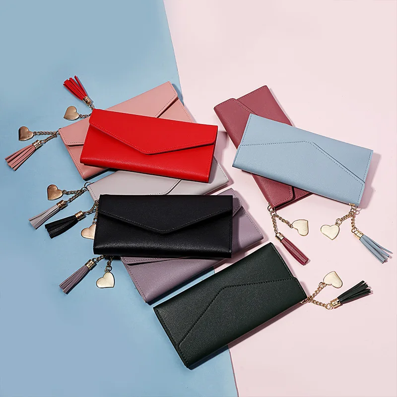 

Оптовая продажа, модные женские кошельки, простые кошельки на молнии, черный, белый, серый, красный длинный клатч, кошелек из мягкой искусств...