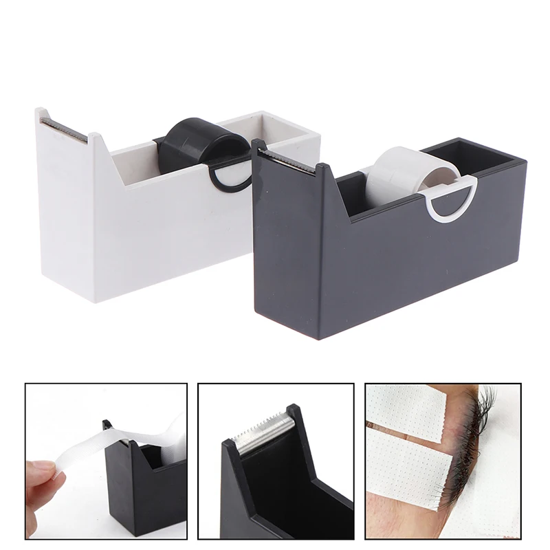 

1 шт. клей для наращивания ресниц скотч диспенсер для резки держатель клейкой ленты Наращивание ресниц Пластик вращающийся гильотина для ре...