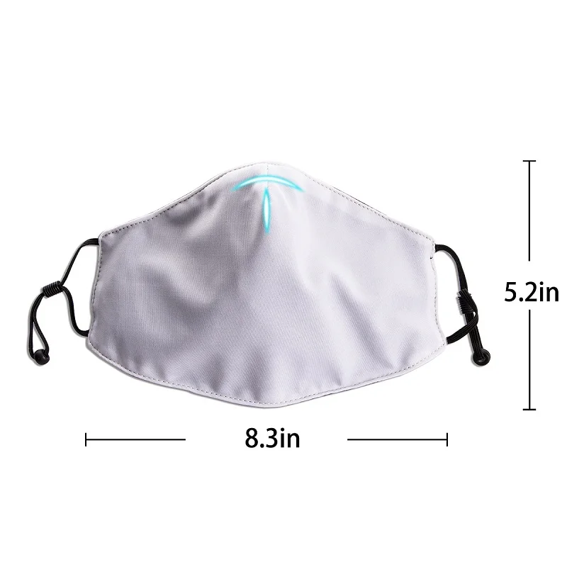 Comfortable Two Layer Dust Mask Soft Banana Shark Face Cover Mouth for Adults and Teens | Аксессуары для одежды