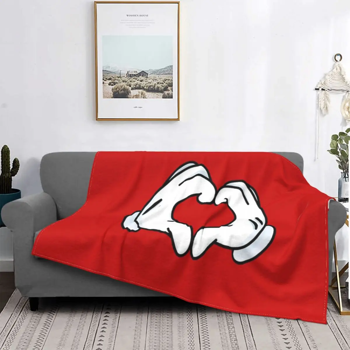 

Manta a cuadros para cama, manta Kawaii, демонстрация amor