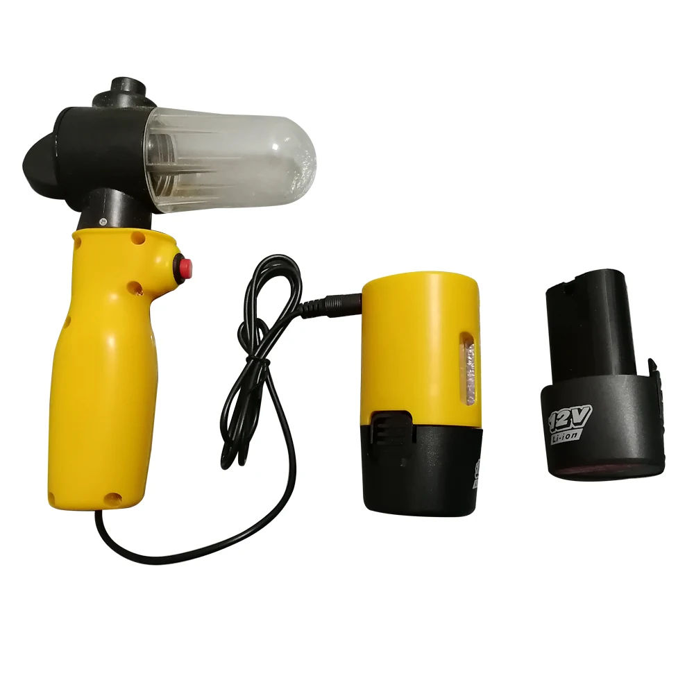 Pistola el&eacute;ctrica de pulverizaci&oacute;n de polvo de 12V, bater&iacute;a de iones de litio recargable + Mini herramientas de taladro, juego de accesorios el&eacute;ctricos de Micro Taladro-2